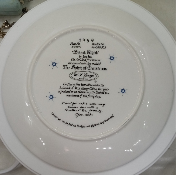 Silent Night Jean Sias The Spirit Of Christmas Plate 1990 - Picture 3 of 7